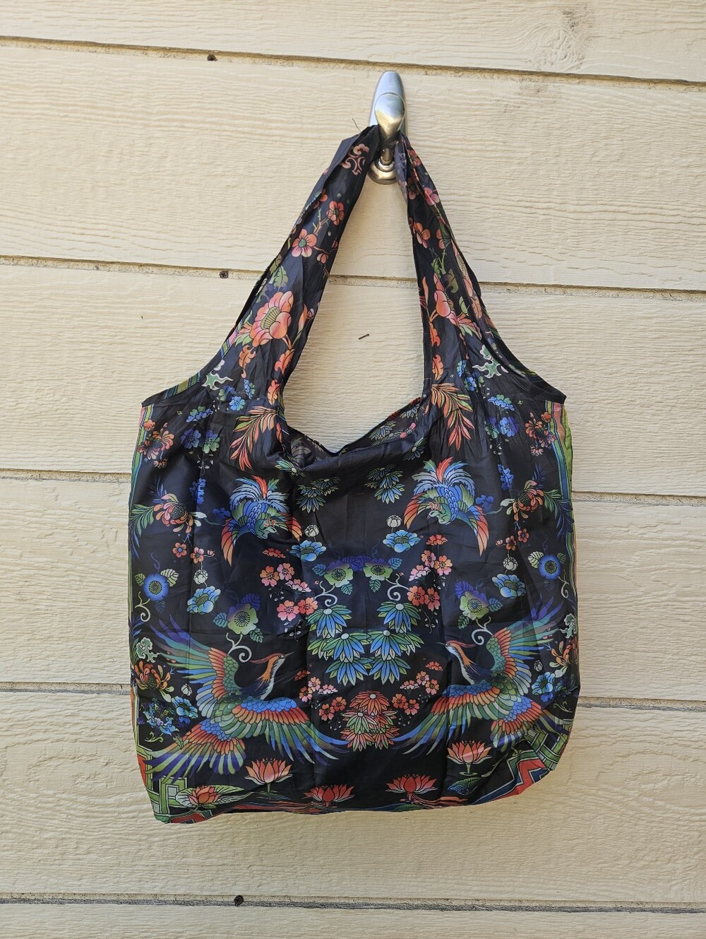 Johnny Was floral packable reusable shopping bag - Picture 4 of 6